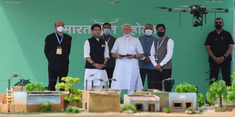 PM Inaugurates India's Biggest Drone Festival - Bharat Drone Mahotsav 2022