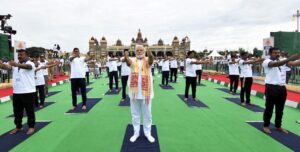 8th International Day Of Yoga, PM Leads Mass Yoga Demonstration At Mysuru Palace-2
