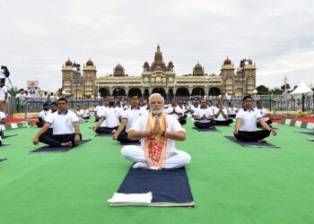 8th International Day Of Yoga, PM Leads Mass Yoga Demonstration At Mysuru Palace