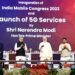 PM Narendra Modi inaugurates the 6th edition of India Mobile Congress and launches 5G Services, in New Delhi on October 01, 2022
