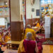 His Holiness the Dalai Lama addressing the congregation at the Main Tibetan Temple on the first day of teachings in Dharamshala, HP, India on October 3, 2022.