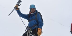 Ishani Singh Jamwal, young mountaineer from Kullu, Himachal Pradesh.