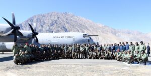 PM at the celebration of Diwali with Armed Forces, in Kargil on October 24, 2022.