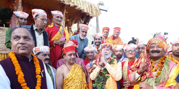 PM Narendra Modi Participates In Kullu Dussehra Celebrations At Dhalpur Ground
