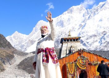 PM Narendra Modi at Shri Kedarnath Temple, in Uttarakhand on October 21, 2022.